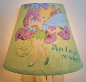 Green Tinkerbell nursery night light baby night light